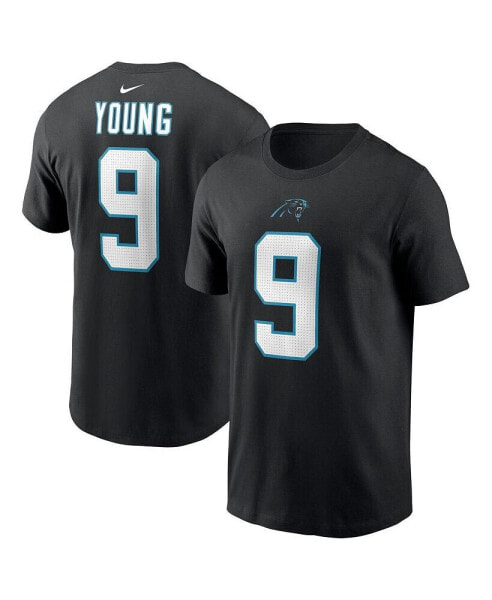 Men's Bryce Young Black Carolina Panthers 2023 NFL Draft First Round Pick Player Name and Number T-shirt