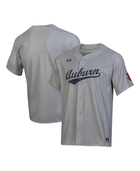 Men's Gray Auburn Tigers Replica Baseball Jersey