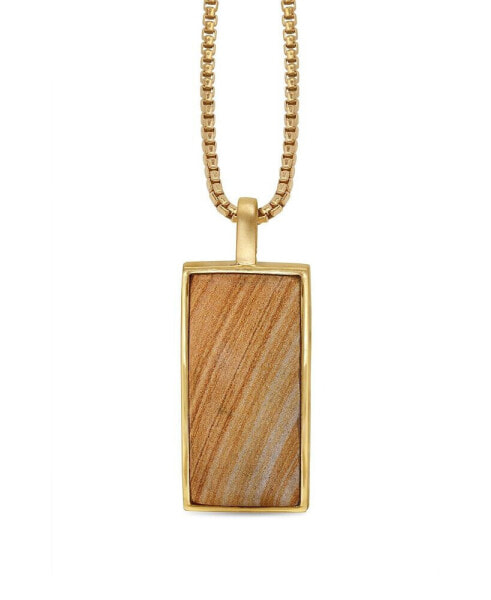 Подвеска LuvMyJewelry Jasper Yellow Gold