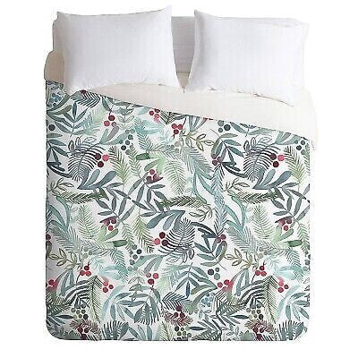 King Dash and Ash Ferns and Holly Duvet Set
