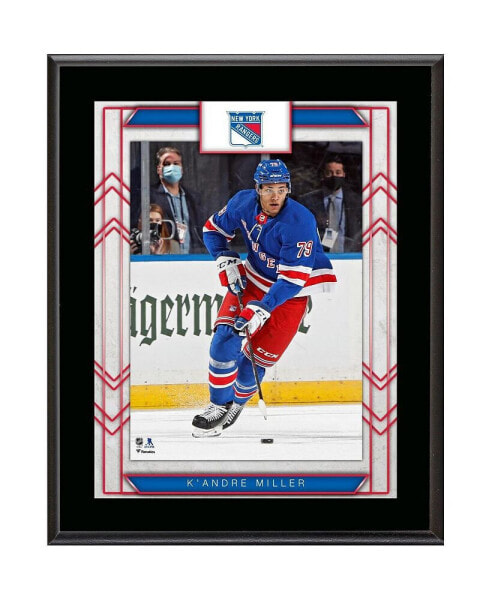 K'Andre Miller New York Rangers 10.5" x 13" Sublimated Player Plaque