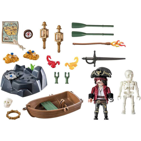 Конструктор стартовый набор пиратов с гребной лодкой Playmobil