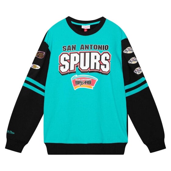 MITCHELL & NESS NBA ALL OVER CREW 2.0 SAN ANTONIO SPURS