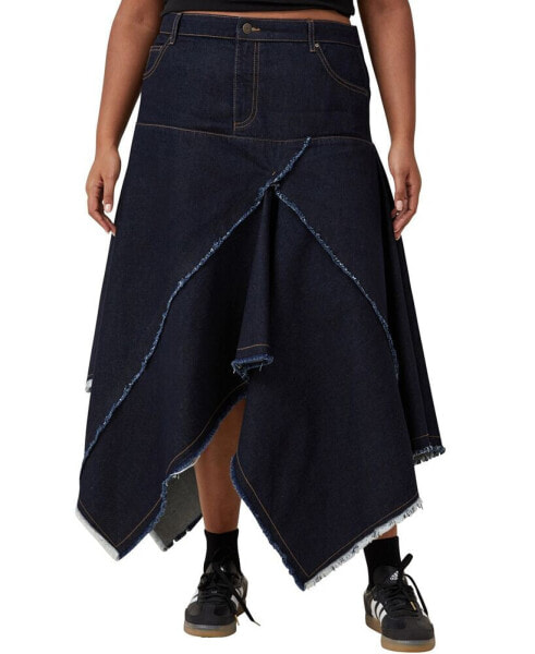 Women's Harper Denim Midi Skirt