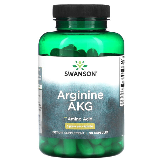 Аминокислоты Swanson Аргинин АКГ, 1 г, 90 капсул