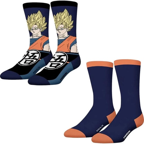 FREEGUN Cotton Dragon Ball Collection socks 2 pairs