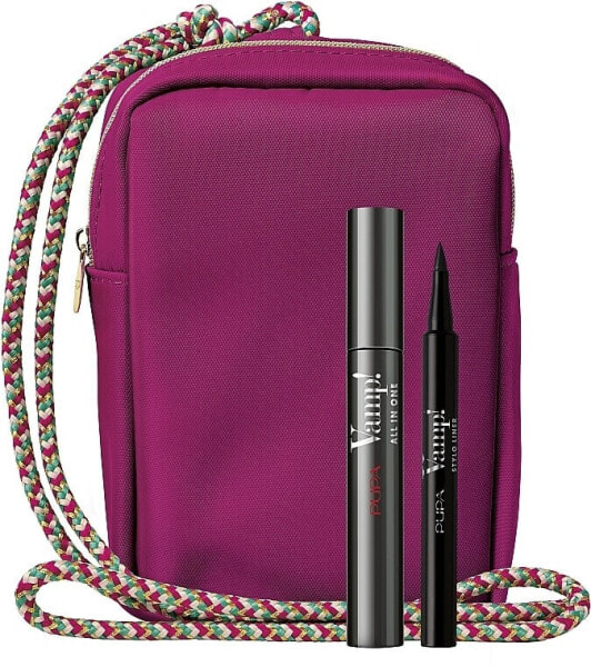 Pupa Vamp! All In One & Vamp! Stylo Liner (Mascara 9ml + Eyeliner 1.1ml + Kosmetiktasche)