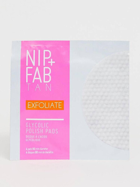 Пилинг-пады с гликолевой кислотой NIP+FAB Glycolic Polish Pad 4 шт.