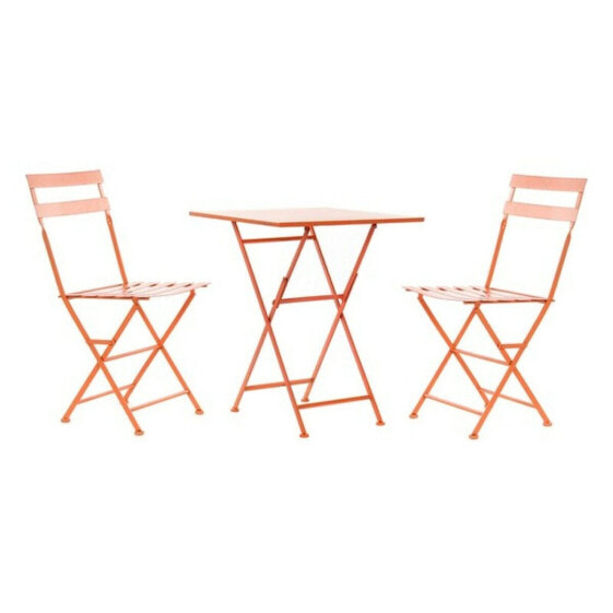 Table set with 2 chairs DKD Home Decor MB-177412 Coral 60 x 60 x 75 cm (3 pcs)