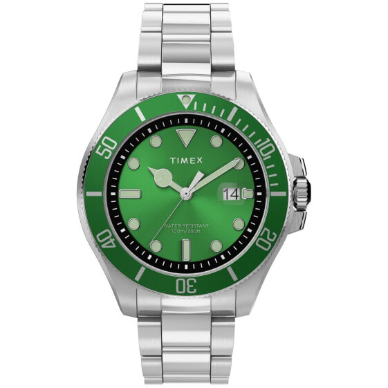 Timex Men's Harborside Coast 43mm Watch Green Dial Watch TW2U72000