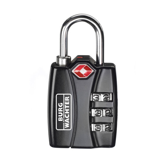Burg-Wächter TSA 78 - Discus padlock - Combination lock - Self storage - Tool box - Workshop - Black - Metal - Metal