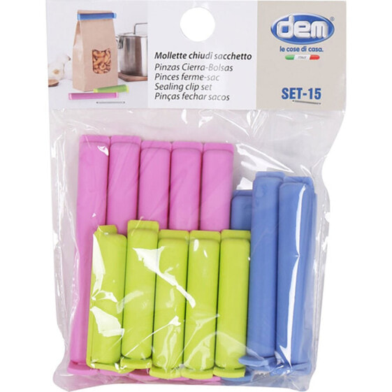 DEM Set of 15 Bag Closer Clips