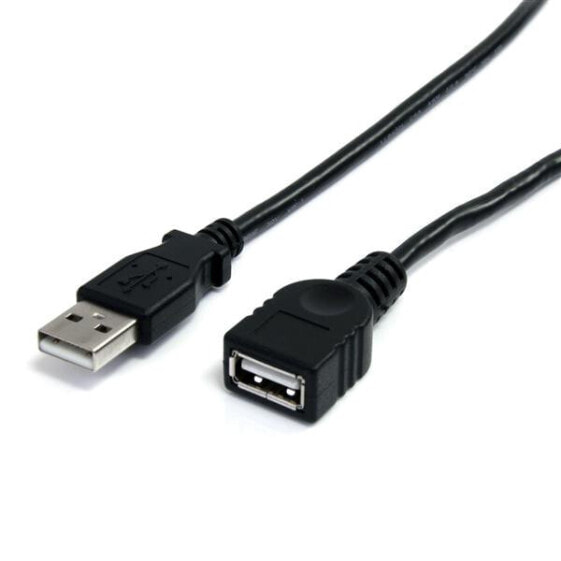 3 ft Black USB 2.0 Extension Cable A to A - M/F - 0.91 m - USB A - USB A - Male/Female - 480 Mbit/s - Black