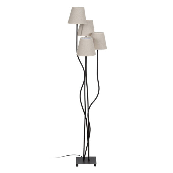 Floor Lamp Brown Black Cream Iron 60 W 220-240 V 38 x 34 x 138 cm