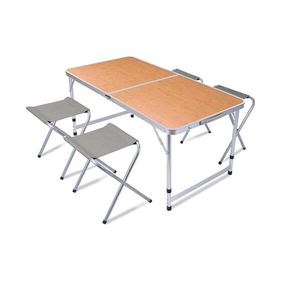 Стол и 4 стула складные Redcliffs Aluminium 5 предметов