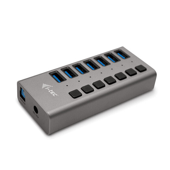i-tec USB 3.0 Charging HUB 7port + Power Adapter 36 W - Indoor - AC - Grey