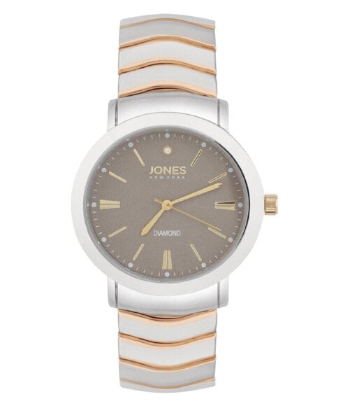 Часы и аксессуары Jones New York Мужские наручные часы Analog Two-Tone Metal Bracelet 42 мм