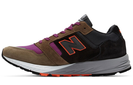 Кроссовки мужские New Balance NB 575 в коричнево-фиолетовом цвете
