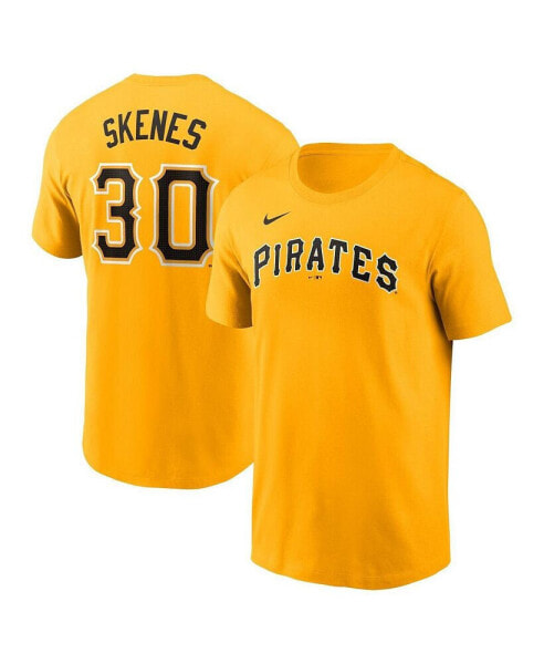 Men's Paul Skenes Gold Pittsburgh Pirates Fuse Name Number T-Shirt