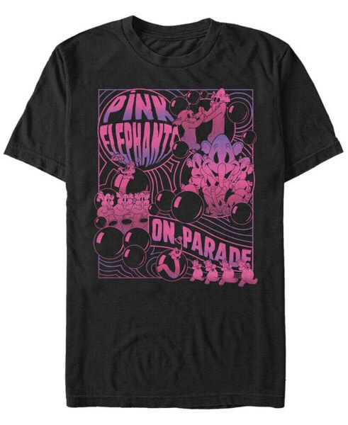 Men's Pink Elephants Short Sleeve T-Shirt