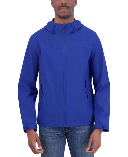 Men's Packable Full-Zip Hooded Jacket