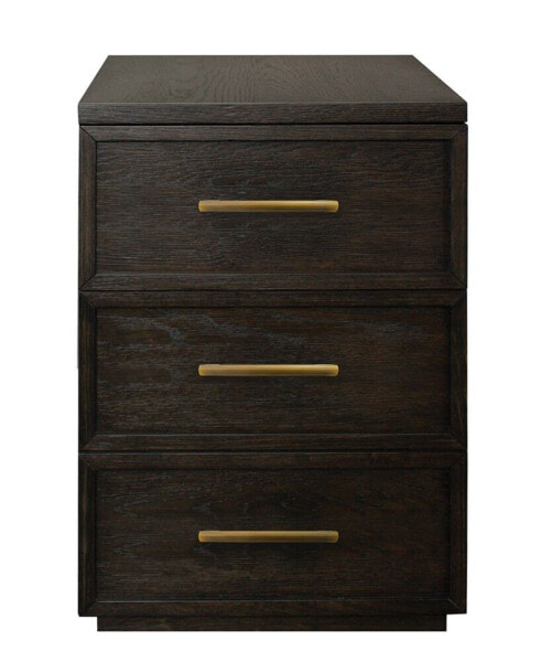 Fresh Perspectives 24" Wood Dovetail Joinery Mobile File Cabinet