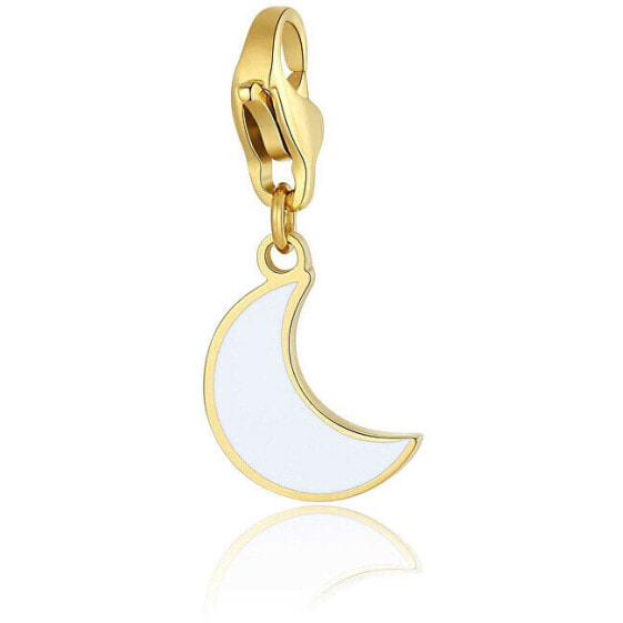 Gold-plated pendant in the shape of the month Happy SHA395