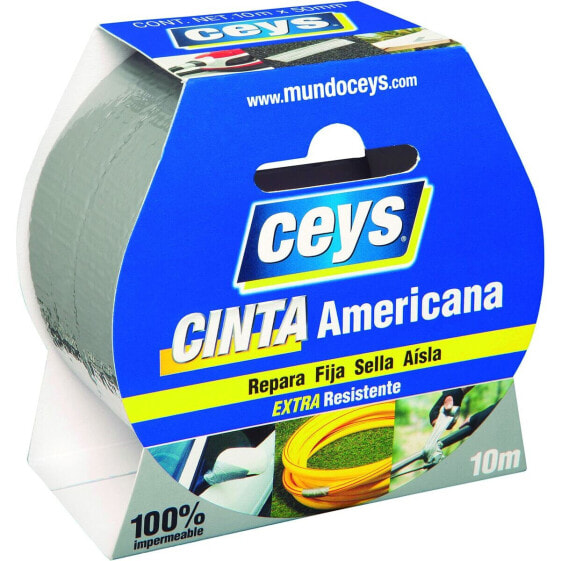 Американская лента Ceys 10 m x 50 mm Серебристый