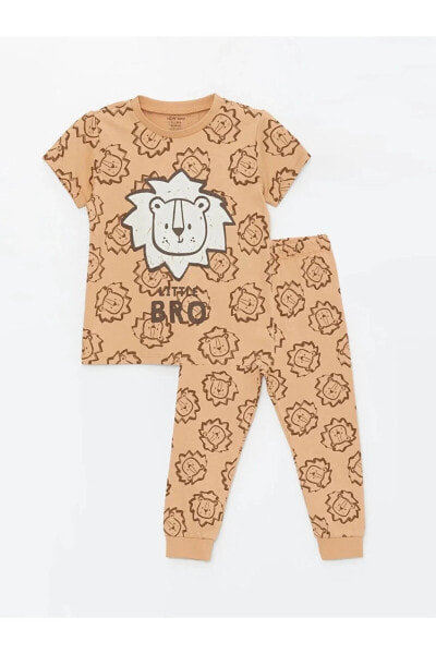 Пижама LC WAIKIKI Baby Bicycle Collar Short Sleeve Boy Baby Pajama Set.