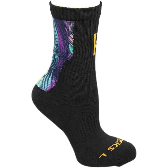 ASICS K3 Crew Socks Mens Black Athletic KWC3000-90