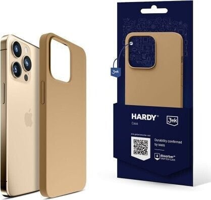 3MK Etui Hardy Silicone MagCase Dark Gold iPhone 15 Pro