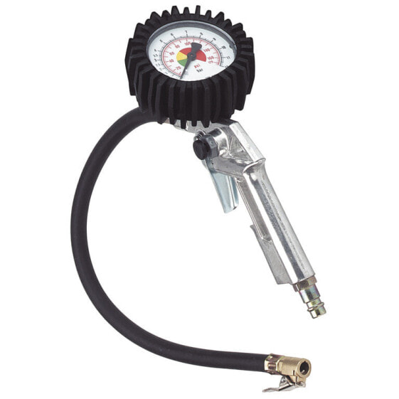 Einhell 4137000, Analog pressure gauge, 0 - 8 bar, Bar, Black, Silver, Analog, 300 g