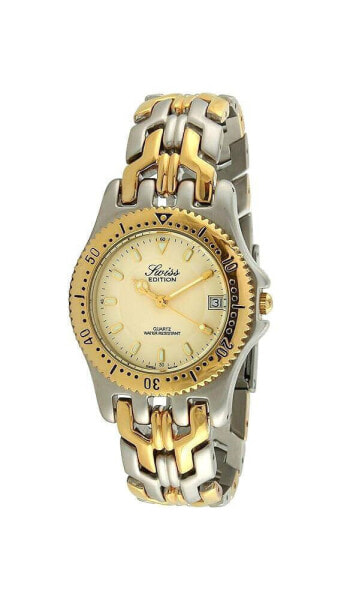 Men's Two-Tone Luxury Bracelet Watch with Sport Bezel