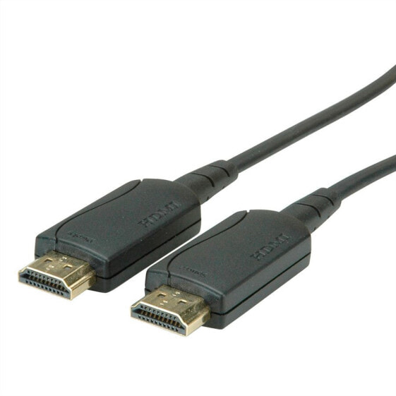 VALUE 14.99.3482 - 50 m - HDMI Type A (Standard) - HDMI Type A (Standard) - 3840 x 2160 pixels - 10.2 Gbit/s - Black