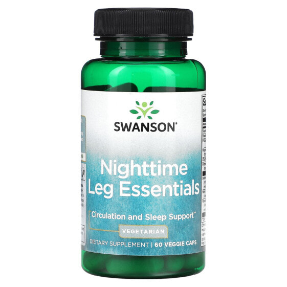 Витамины для здорового сна Swanson Ночные средства для ног, 60 капсул