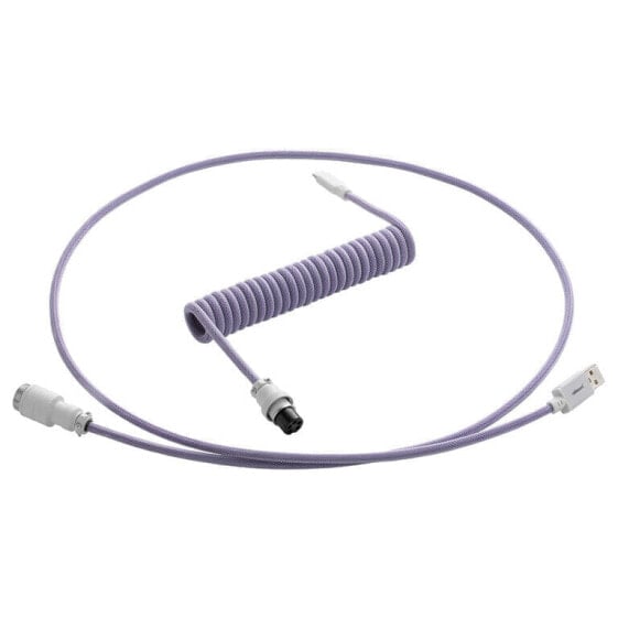 CableMod PRO Coiled Keyboard Cable USB-C zu USB Typ A, Rum Raisin - 150cm