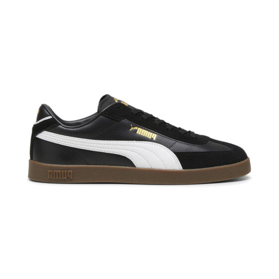 Puma Club II Era 39744702 Mens Black Leather Lifestyle Sneakers Shoes