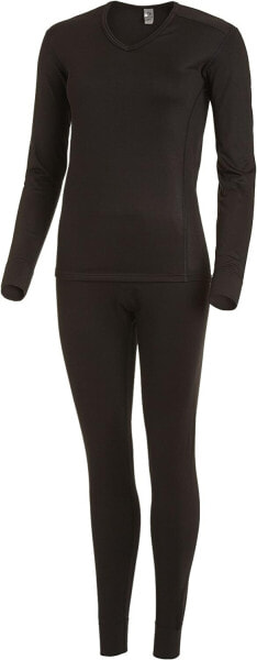 Medico Shirt Damen Funktionsunterwäsche-Set Winter Ski-Unterwäsche Lange Hose Weiß