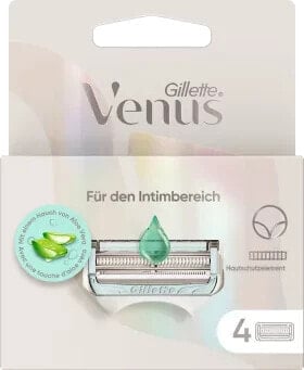 Rasierklingen für den Intimbereich, Aloe Vera, 4 St