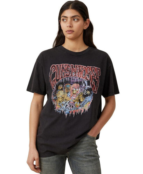 Women's The Oversized Guns N Roses T-shirt