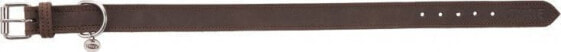 Ошейник для собак TRIXIE Rustic из грубой кожи, M-L: 42-48 см/25 мм, темно-коричневый