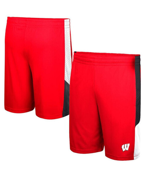 Men's Red Wisconsin Badgers Very Thorough Shorts