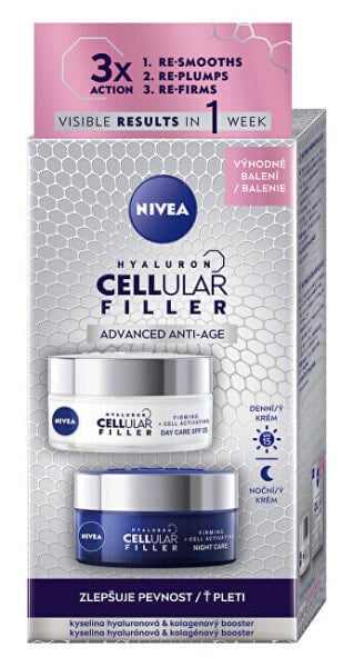 Набор укрепляющего ухода для зрелой кожи "Hyaluron Cellular Filler" от Nivea