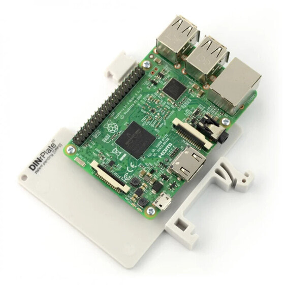 DRP2 - DIN rail mounting for Raspberry Pi 4B/3B+/3B/2B