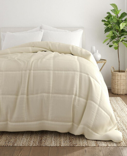 All Season Lightweight Solid Down Alternative Comforter, King/California King