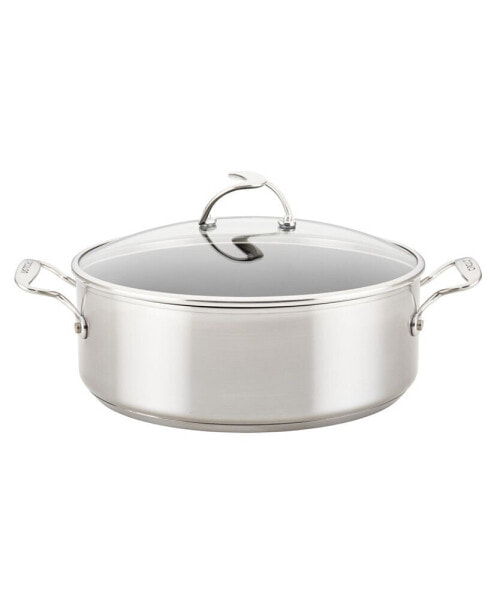 SteelShield Nonstick Stainless Steel Induction 7.5 Quart Stockpot with Lid