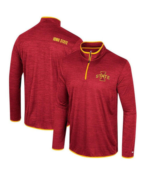 Men's Crimson Iowa State Cyclones Wright Quarter-Zip Windshirt