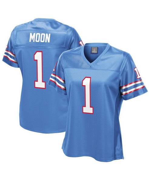 Women's Warren Moon Light Blue Houston Oilers Gridiron Classics Retired Player Replica Jersey