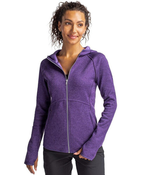 Plus Size Mainsail Sweater-Knit Hoodie Full Zip Jacket