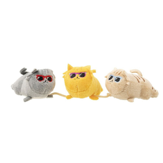 FUZZYARD Cool Cats 3 On A String Plush Toy